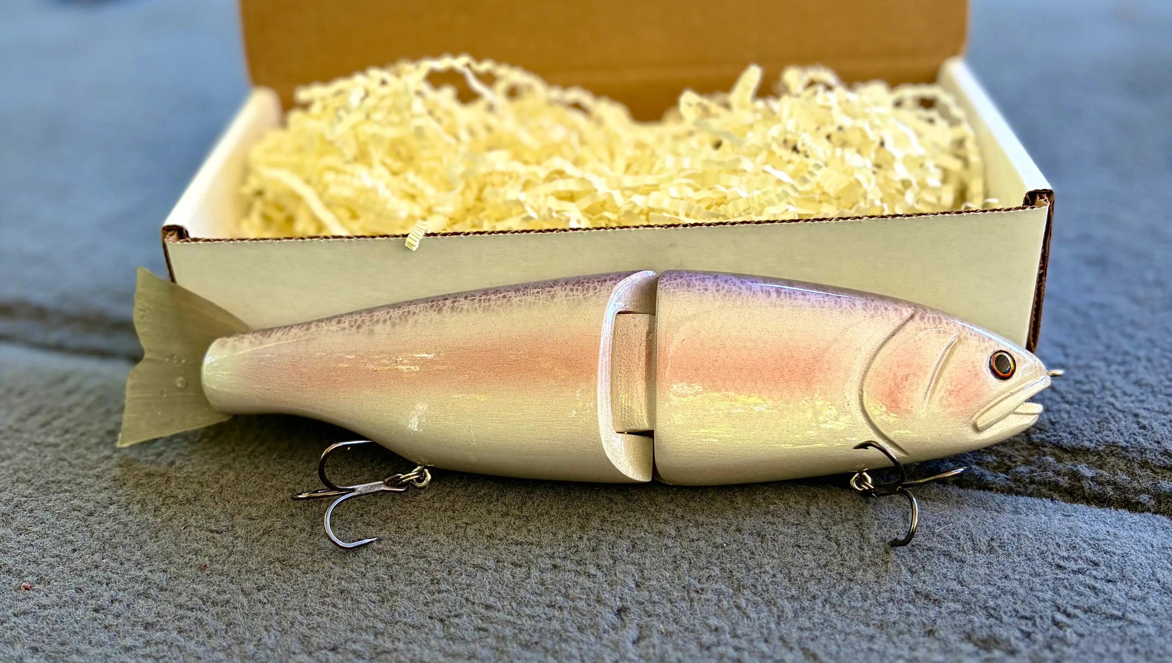 "H"airlip Trout 2 piece Glide Bait - Shasta Trout - Slow Sink