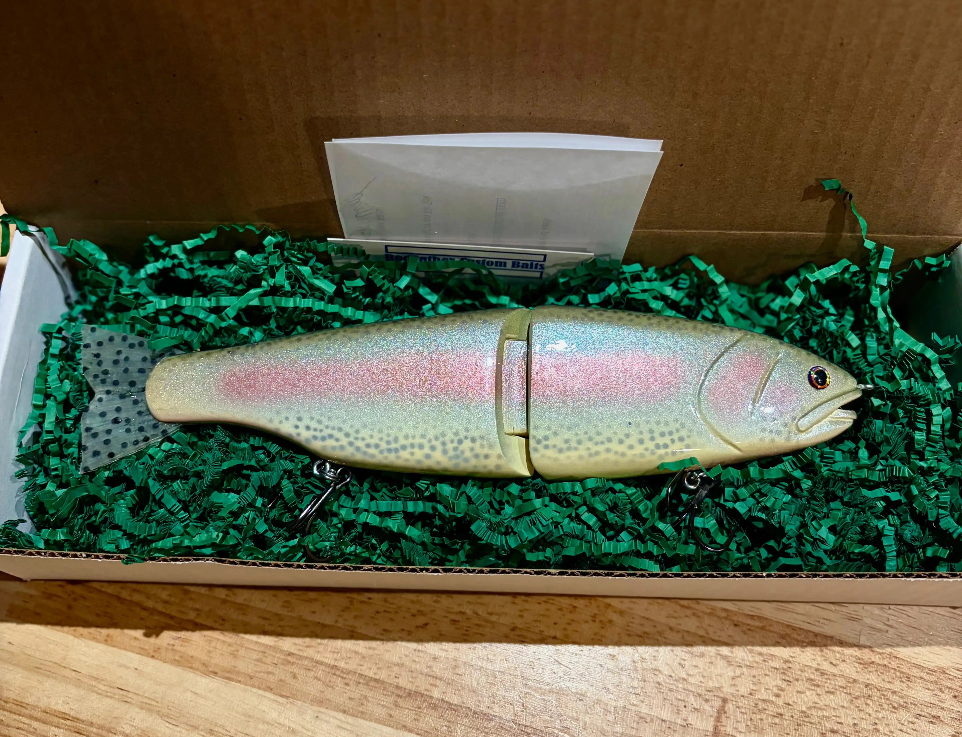 "H"airlip Trout, 2 piece, slow sink, Stocker Trout color pattern