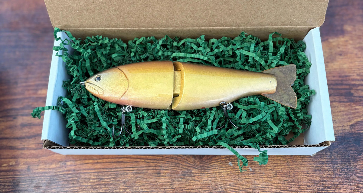 "The 758" 2 piece resin glide bait Carp Pattern