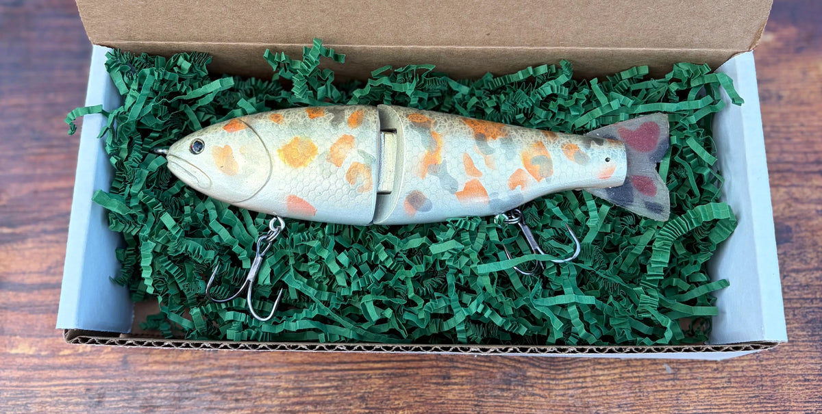 "The 758" 2 piece resin glide bait Koi Fish Pattern